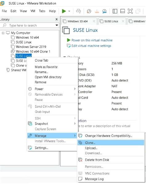 workstation clone vmware